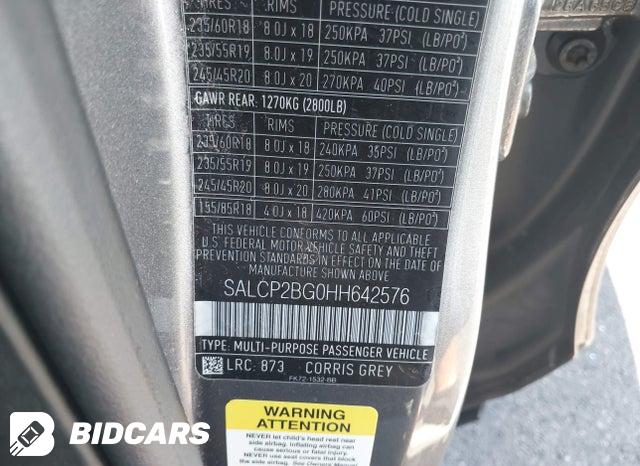 2017 Land Rover Discovery — VIN SALCP2BG0HH642576, şəkil 9
