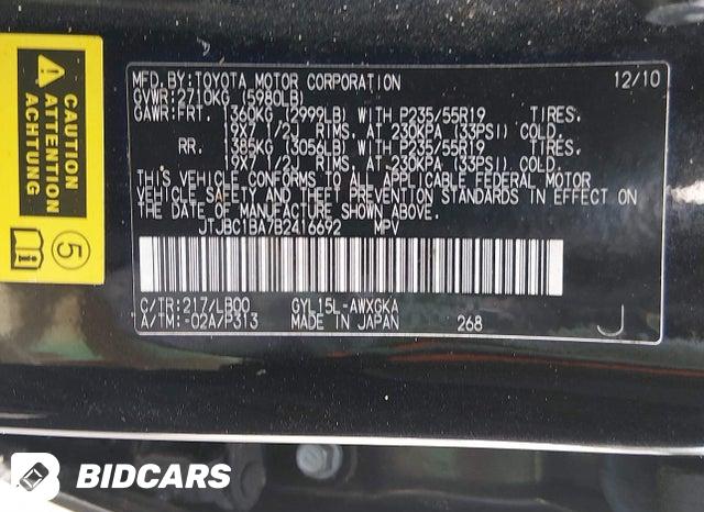 JTJBC1BA7B2416692 2011 Lexus RX photo no. 9