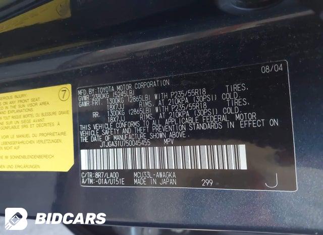 JTJGA31U750045455 2005 Lexus RX photo no. 9