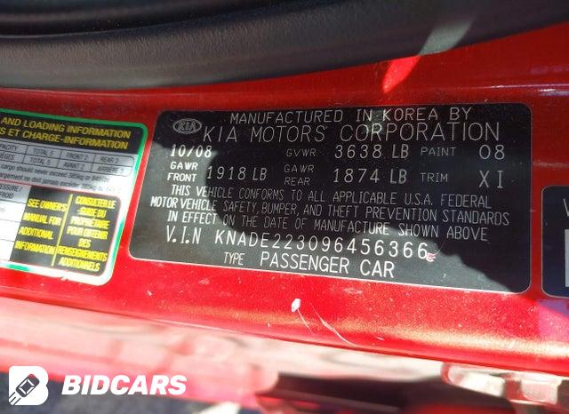 KNADE223096456366 2009 KIA Rio photo no. 9