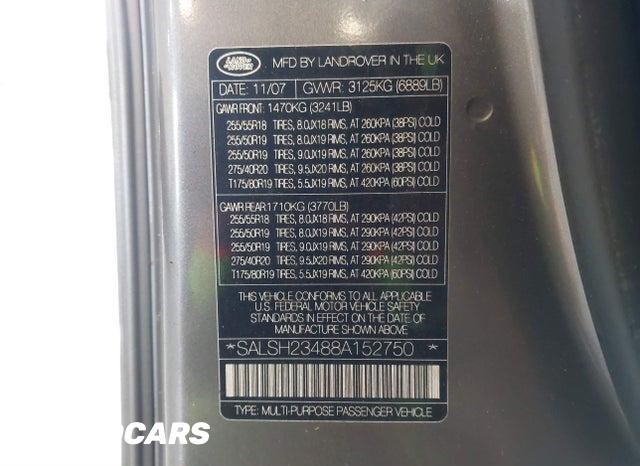 SALSH23488A152750 2008 Land Rover Range Rover photo no. 9
