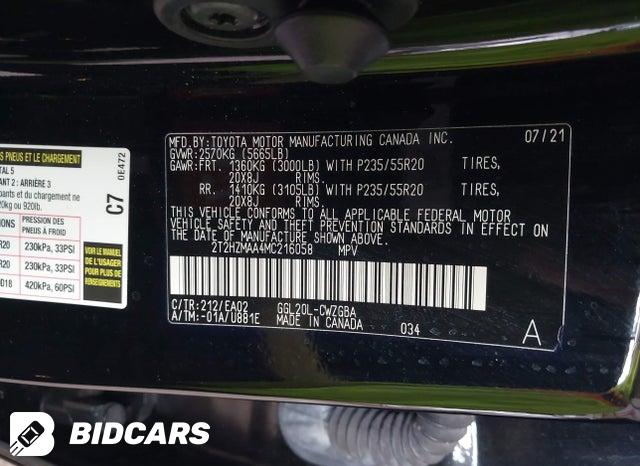 2021 Lexus RX — VIN 2T2HZMAA4MC216058, şəkil 9