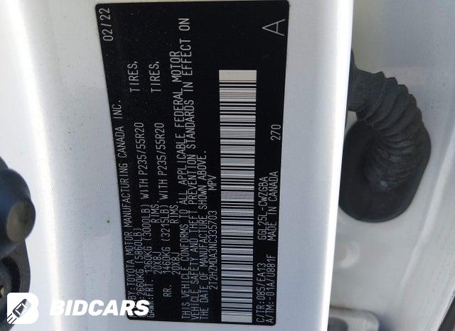 2022 Lexus RX — VIN 2T2HZMDA3NC335703, şəkil 9
