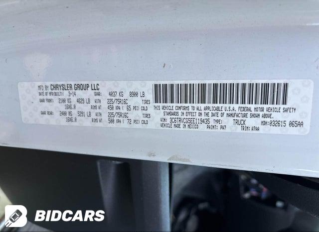 3C6TRVCG5EE119435 2014 RAM Promaster photo no. 9
