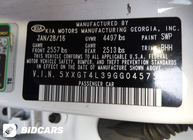 2016 KIA Optima — VIN 5XXGT4L39GG045756, şəkil 17