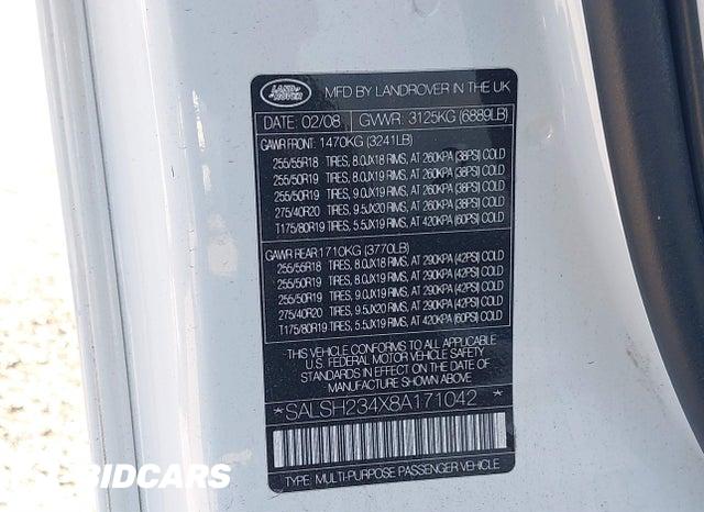 SALSH234X8A171042 2008 Land Rover Range Rover photo no. 9