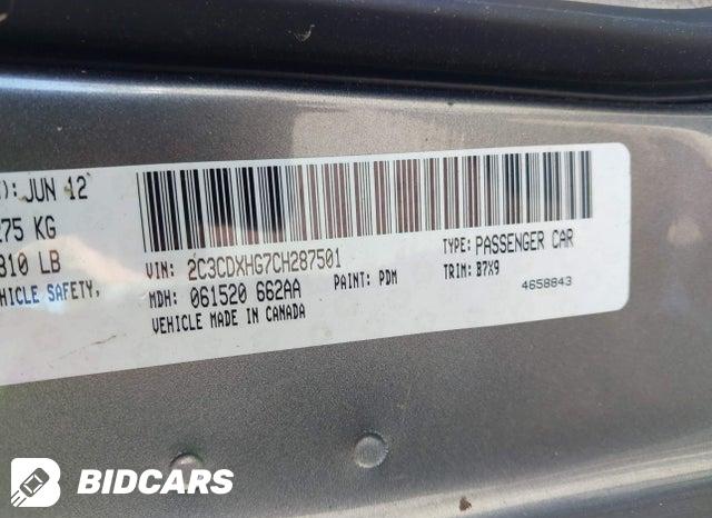 2C3CDXHG7CH287501 2012 Dodge Charger photo no. 9