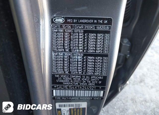 SALME154X7A244921 2007 Land Rover Range Rover photo no. 9