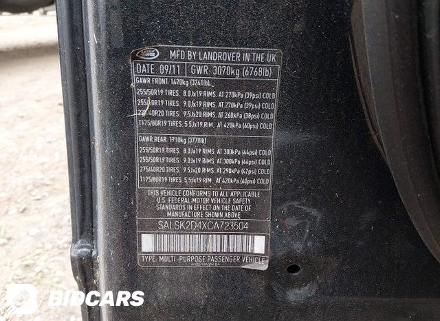 SALSK2D4XCA723504 2012 Land Rover Range Rover photo no. 9