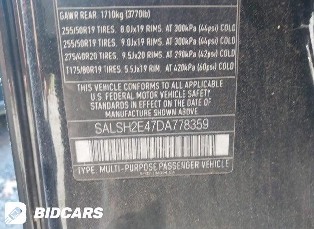 SALSH2E47DA778359 2013 Land Rover Range Rover photo no. 9