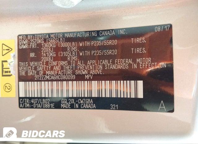 2017 Lexus RX — VIN 2T2ZZMCA6HC080099, şəkil 9