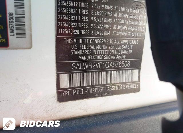 2016 Land Rover Range Rover — VIN SALWR2VF1GA576508, şəkil 17