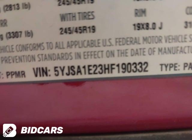 2017 Tesla MODEL S — VIN 5YJSA1E23HF190332, şəkil 9