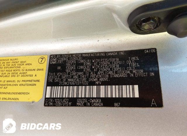 2T2HK31U67C011032 2007 Lexus RX photo no. 9