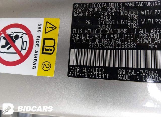 2017 Lexus RX — VIN 2T2BZMCA2HC068582, şəkil 9