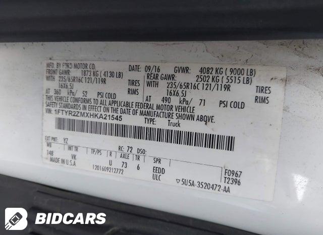 2017 Ford Transit — VIN 1FTYR2ZMXHKA21545, şəkil 9