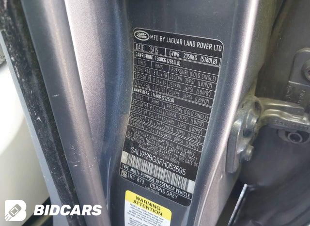 SALVR2BG5FH063695 2015 Land Rover Range Rover photo no. 9