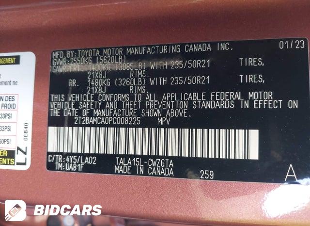 2023 Lexus RX — VIN 2T2BAMCA0PC008225, şəkil 9
