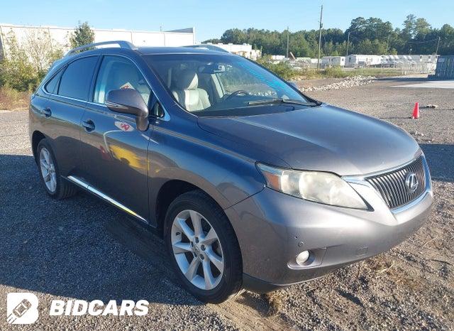 2T2ZK1BA6CC076597 2012 Lexus RX photo no. 1