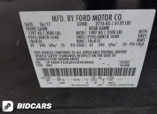 2017 Ford Explorer — VIN 1FM5K7D82HGD63682, şəkil 9