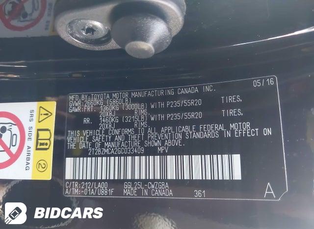 2016 Lexus RX — VIN 2T2BZMCA2GC033409, şəkil 9