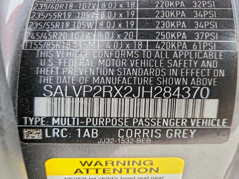 SALVP2RX2JH284370 2018 Land Rover Range Rover photo no. 14