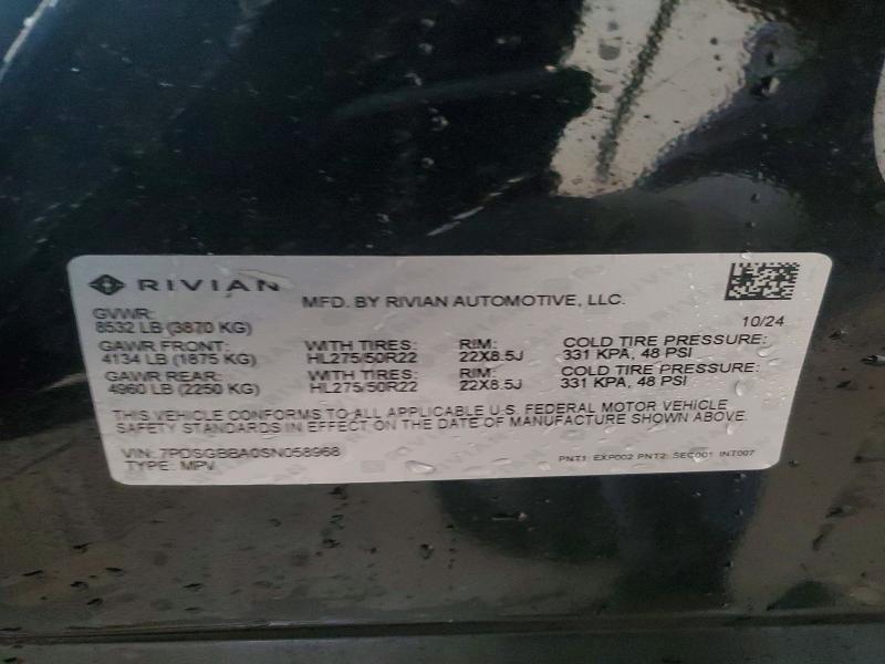 7PDSGBBA0SN058968 2025 Rivian R1S photo no. 14