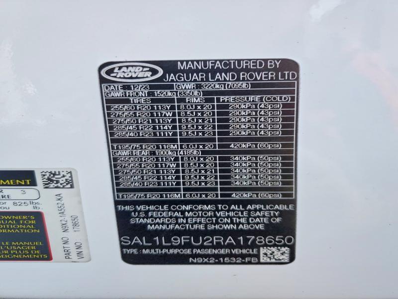 SAL1L9FU2RA178650 2024 Land Rover Range Rover photo no. 13