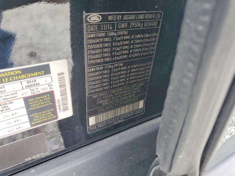 SALWR2VF3FA606459 2015 Land Rover Range Rover photo no. 13