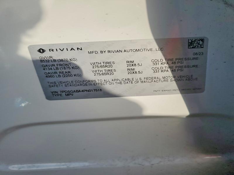 7PDSGABA4PN017518 2023 Rivian R1S photo no. 12