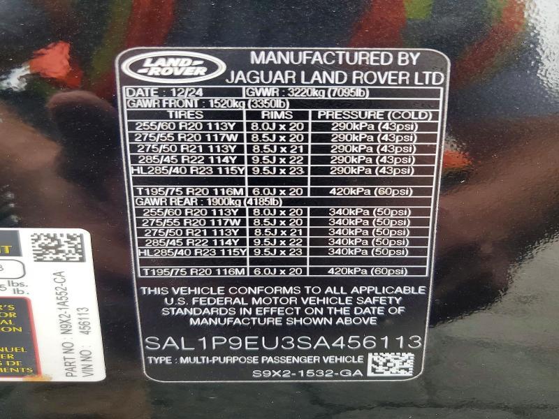 SAL1P9EU3SA456113 2025 Land Rover Range Rover photo no. 14