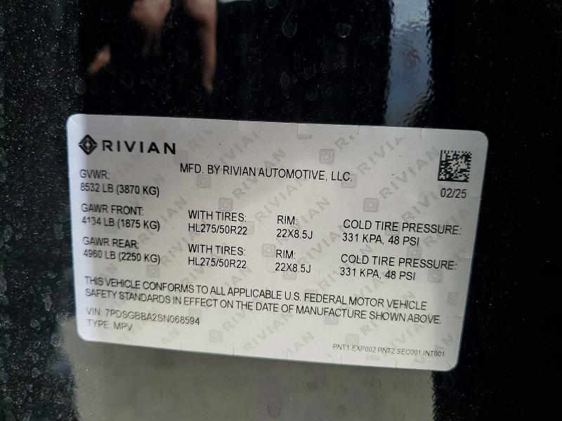7PDSGBBA2SN068594 2025 Rivian R1S photo no. 13