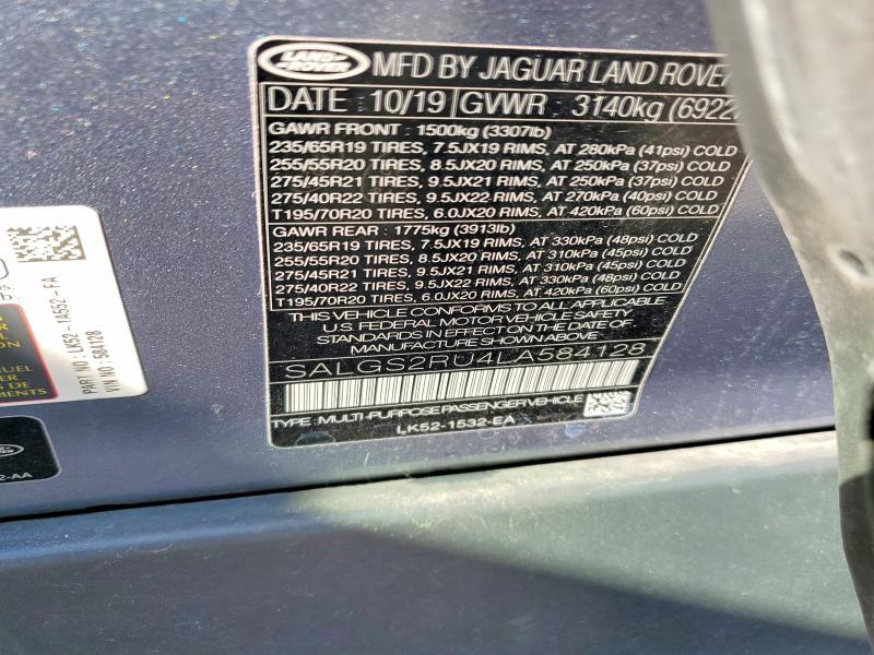 SALGS2RU4LA584128 2020 Land Rover Range Rover photo no. 13