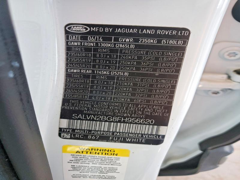 SALVN2BG8FH956620 2015 Land Rover Range Rover photo no. 13