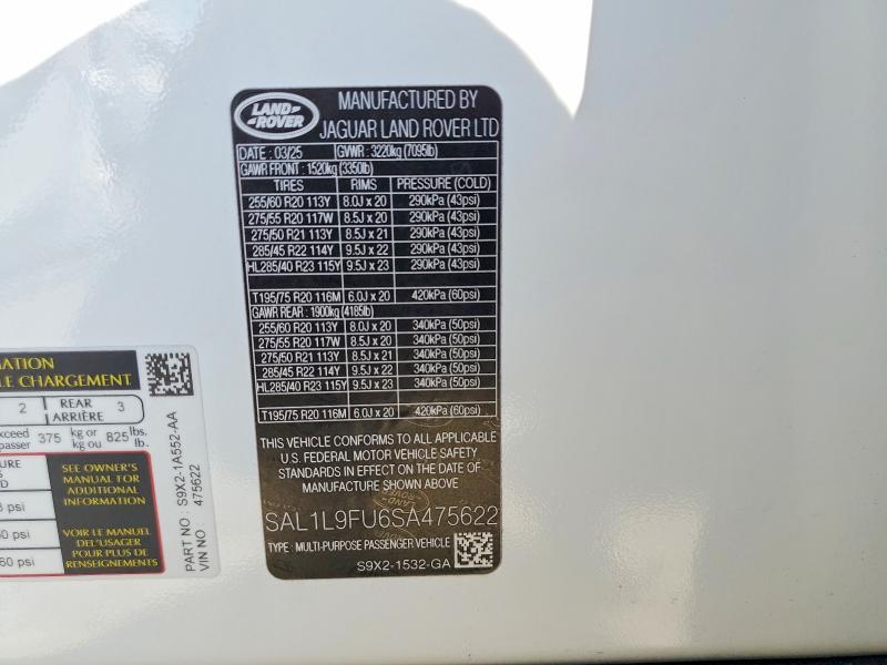 SAL1L9FU6SA475622 2025 Land Rover Range Rover photo no. 13