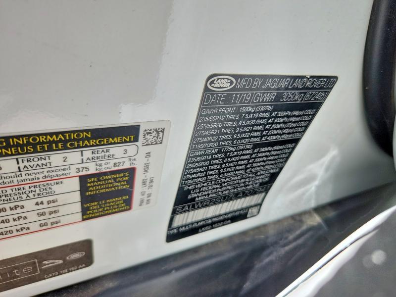 SALWR2SU7LA707941 2020 Land Rover Range Rover photo no. 13