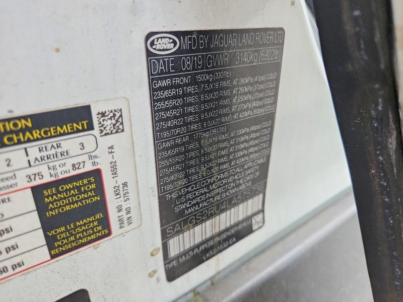 SALGS2RU4LA575736 2020 Land Rover Range Rover photo no. 13