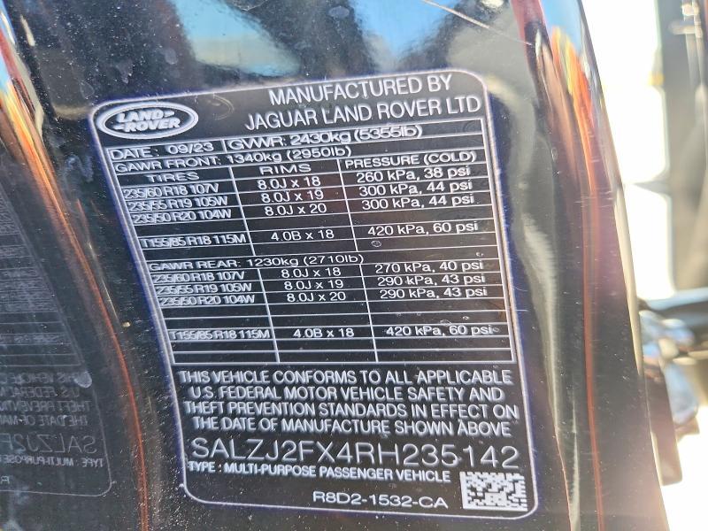 SALZJ2FX4RH235142 2024 Land Rover Range Rover photo no. 14