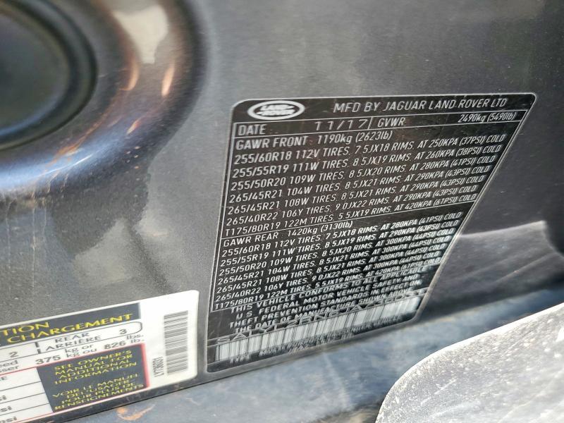 SALYL2RN6JA736031 2018 Land Rover Range Rover photo no. 12
