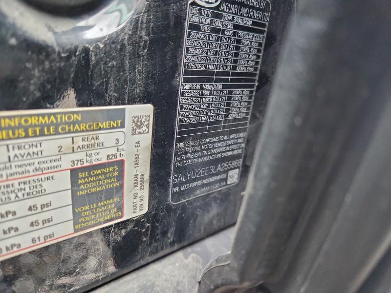 2020 Land Rover Range Rover — VIN SALYU2EE3LA255868, şəkil 12