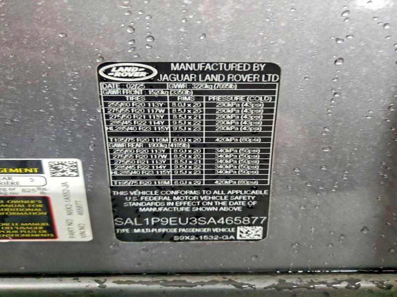 SAL1P9EU3SA465877 2025 Land Rover Range Rover photo no. 13
