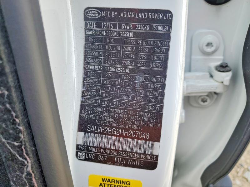 SALVP2BG2HH207048 2017 Land Rover Range Rover photo no. 13