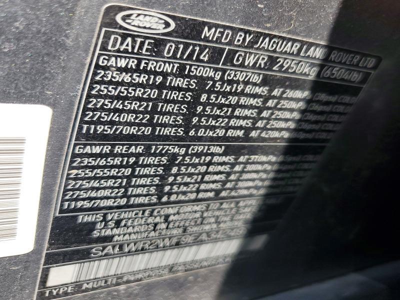 SALWR2WF9EA342497 2014 Land Rover Range Rover photo no. 13