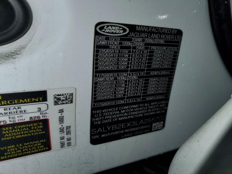 SALYB2EX3LA255702 2020 Land Rover Range Rover photo no. 13