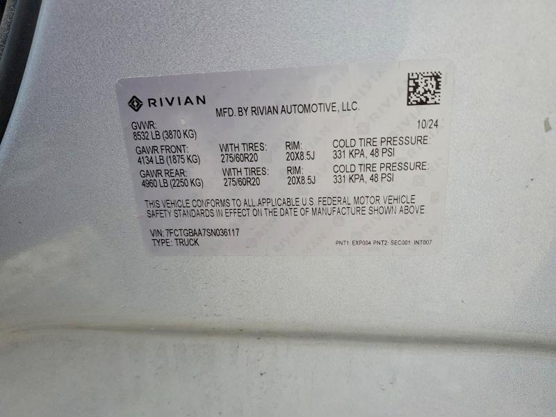 7FCTGBAA7SN036117 2025 Rivian R1T photo no. 12