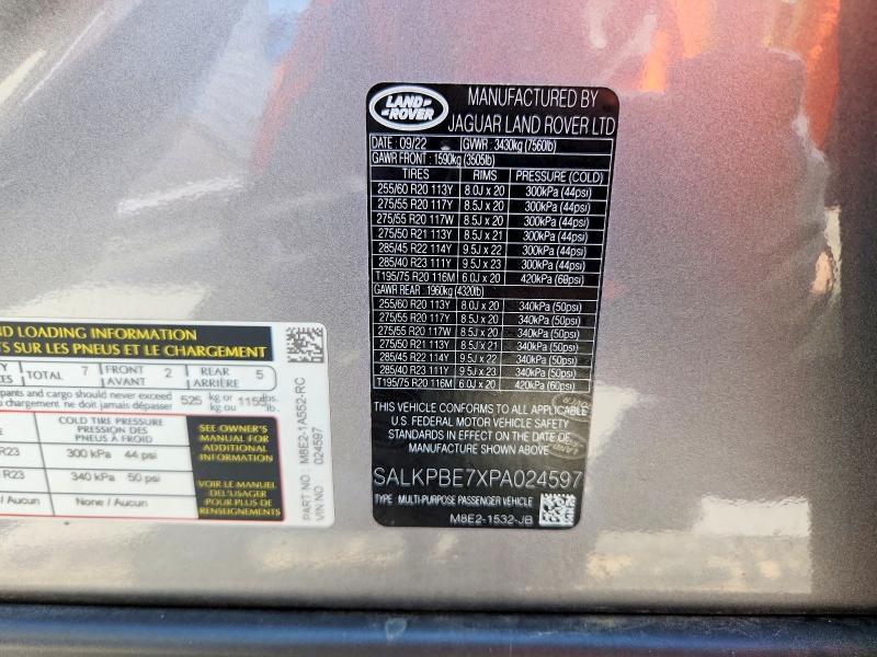 SALKPBE7XPA024597 2023 Land Rover Range Rover photo no. 13