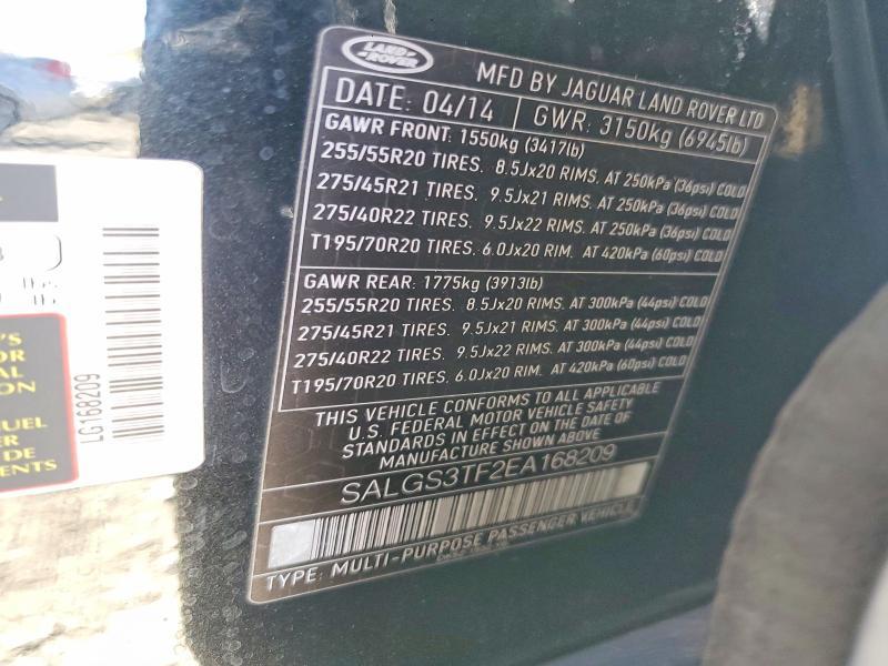 SALGS3TF2EA168209 2014 Land Rover Range Rover photo no. 13