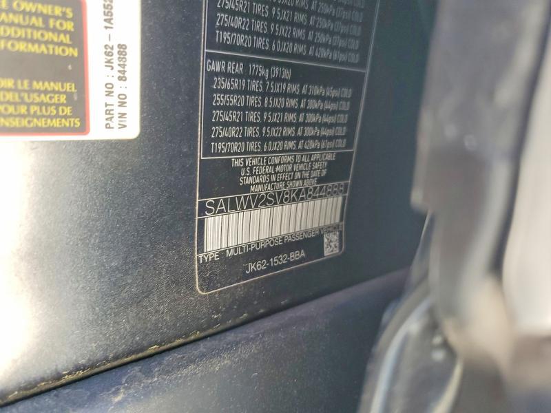 SALWV2SV8KA844888 2019 Land Rover Range Rover photo no. 13