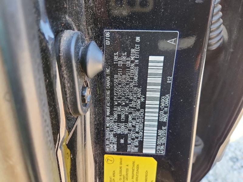 2T2GK31U87C013439 2007 Lexus RX photo no. 13