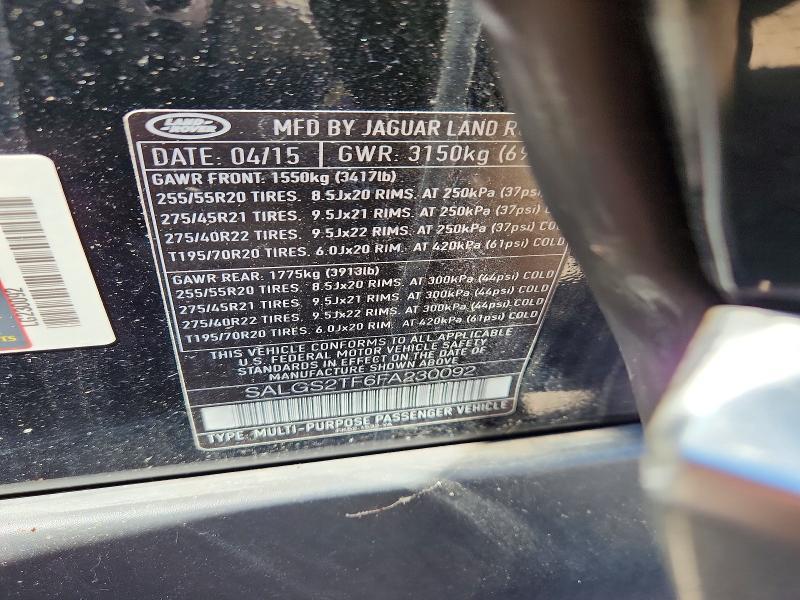 SALGS2TF6FA230092 2015 Land Rover Range Rover photo no. 13